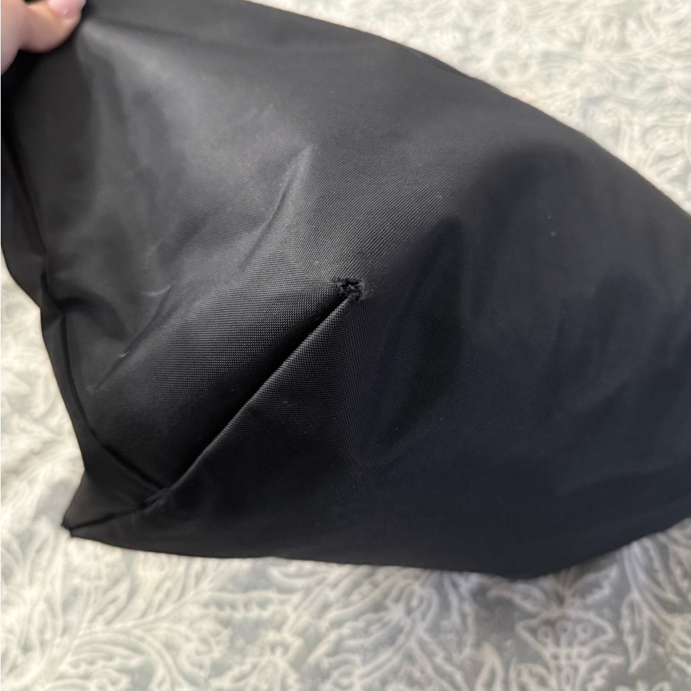 Longchamp Black Tote with Brown Handles - Picture 3 of 6